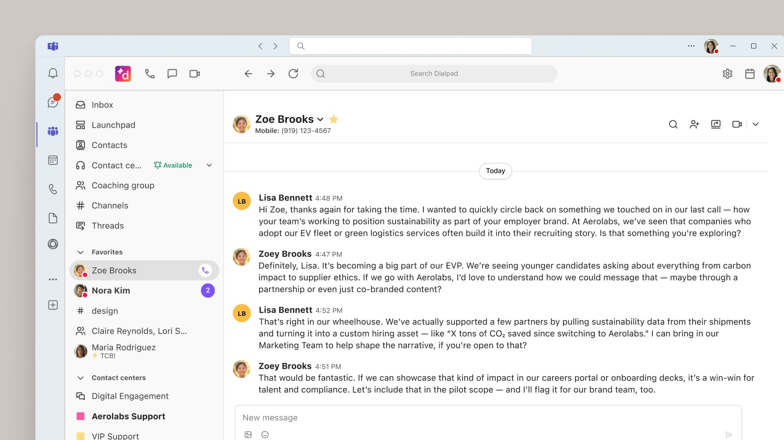 Unified omnichannel communication